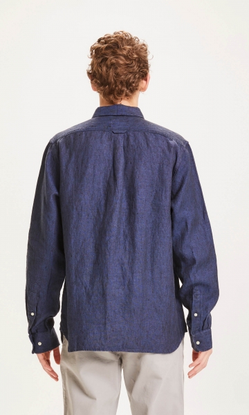 LARCH casual fit heavy linen shirt